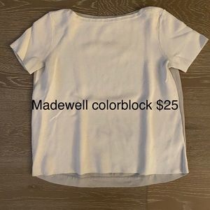 Madewell colorblock sweater tee